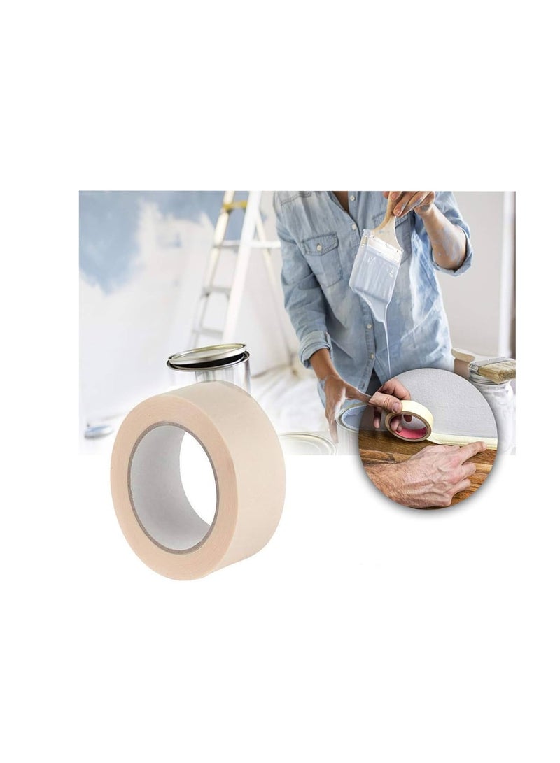 KNP Adhesive Masking Tape General Purpose Painter's Tape Bulk for Painting, Labeling, Packing, Craft, Art, Home, Office, School Etc. 1-inch, 2 - Image 2
