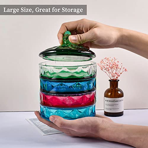 Wehous Multi-Layer Box Resin Mold with Lid, Silicone Storage Box Mould for Epoxy Casting, Stackable Organizer Decor Container for Storage Jewelry Trinket Candy DIY Crafts - Image 3