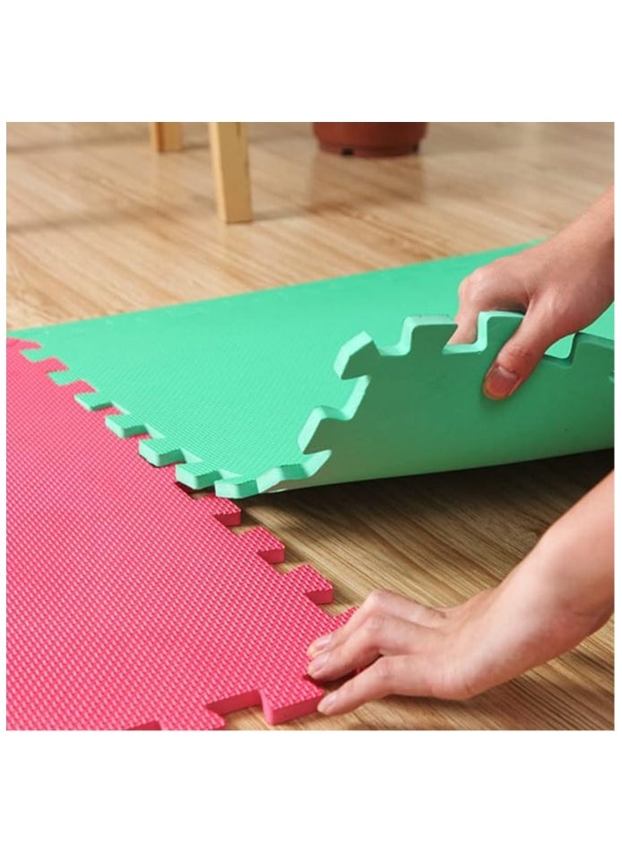 Cool Baby Style Coolbaby Set of 4 Baby Play Mat Eva Foam Kids Rug Puzzle Mat Floor Crawling Mat Kids Rug 60X60 cm Multicolor  - Image 5