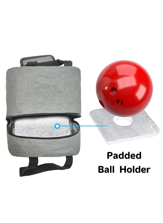 Generic Bowling Ball Bag Bowling Handbag Padded Ball Holder Bowling Bag with Handle Single Bowling Tote for Outdoor Sports Gym - Image 4