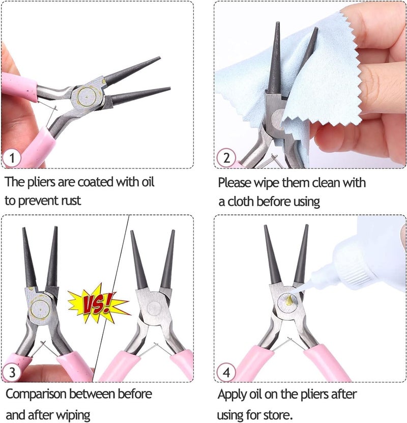 BeadsNPearls Silk Thread Jewellery Making Pliers Combo| Round and Side Cutter Combo Tool Kit For Crafts Diy Making Supplies Wire Cutters And Wrapping Beading Purpose Pack of 3 - Image 3