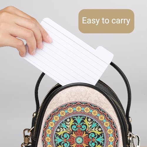 zmybcpack 12 Pack 720 Pcs 3x5 Inches Tabbed Index Cards, Colorful Flash Cards with 12 Binder Rings, Ruled Index Cards Lined Note Cards for Study, School,Office Home - Image 5