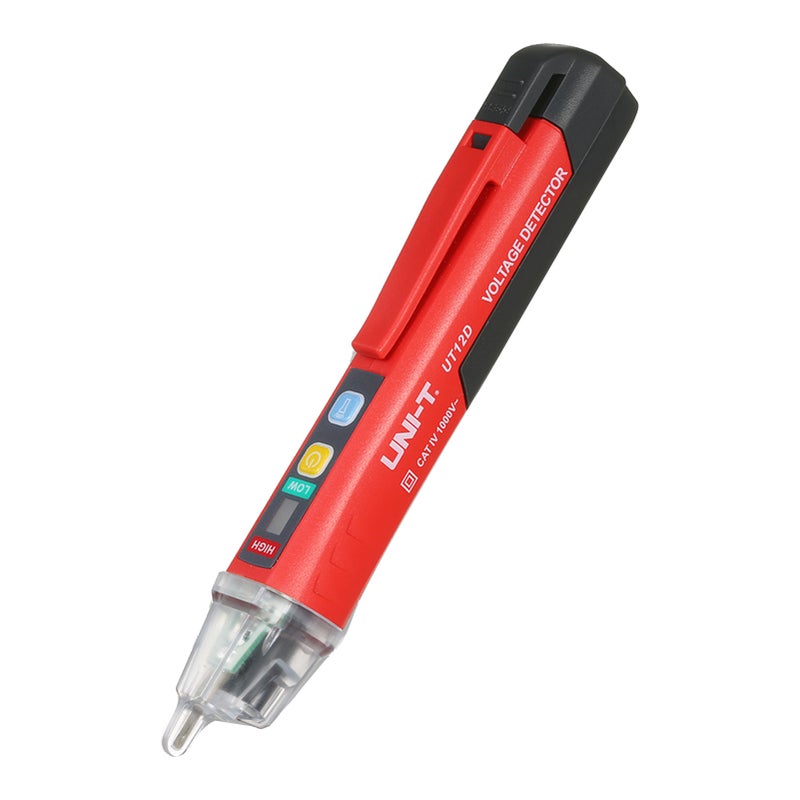 UNI-T Portable Non-contact AC Voltage Tester Pen Shaped V～Alert Detector with Sound and Light Alarm and LED Flashlight - Image 1