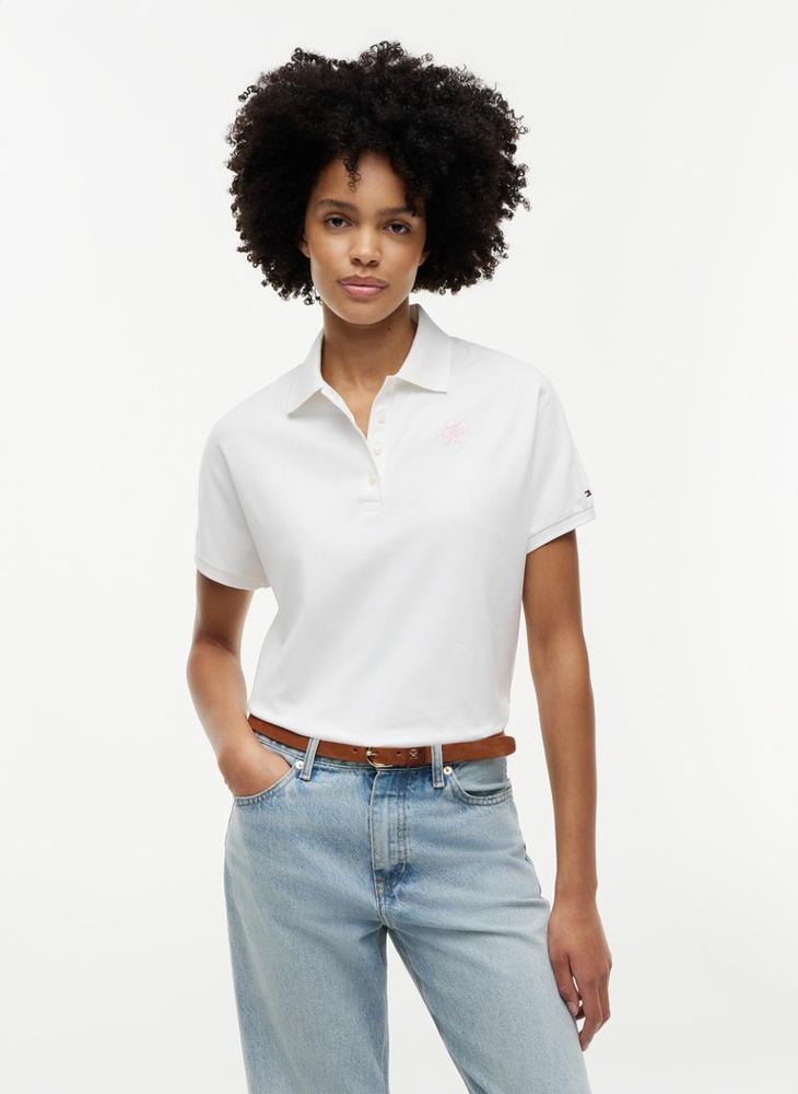 TOMMY HILFIGER Regular Fit Logo Embroidery Polo Shirt - Image 1