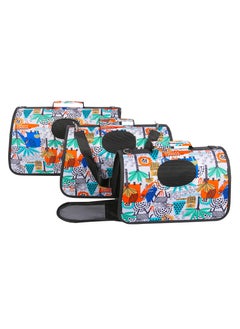 HAPPY PUSS Outdoor Pet Bag: pet handbag, pet shoulder bag, Travel Carrier for cats and dogs. jungle design-small size  - Image 2