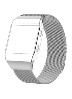 Replacement Strap For FITBIT Ionic Milanese Watch Band, Small Size : 20.6X2.2cm Silver