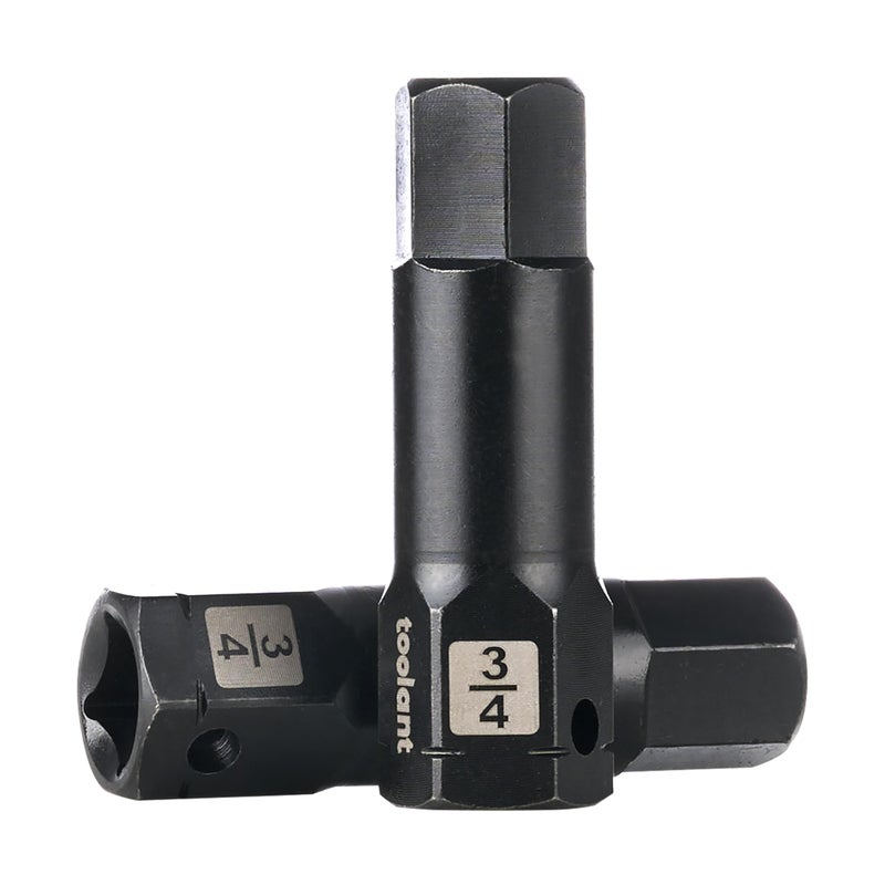 toolant 12 drive 34 impact hex bit socket set 2PCS Hex Drive S2 Steel Air Drive Allen Socket setImpact GradeAntiRoll Design