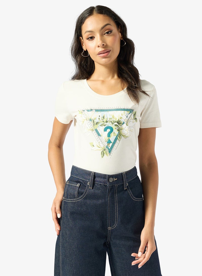 GUESS Camelia Crew Neck Short Sleeve T-Shirt - Image 1