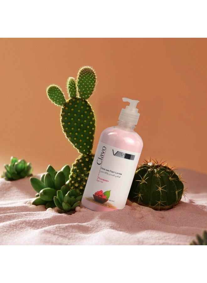 VIZO Clavo Hand & Foot Lotion Raspberry 500ML - Image 2