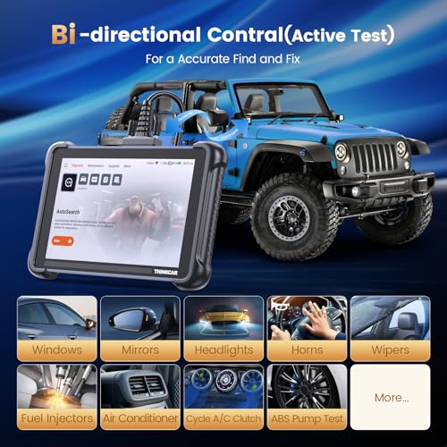 THINKCAR THINKSCAN 689 OBD2 Scanner, Bidirectional Scan Tool with Lifetime Free Update, 34+ Reset, 3000+ Active Test, ECU Coding, PMI, All System Diagnostic Scanner for Cars, CANFD & DOIP, FCA SGW - Image 3