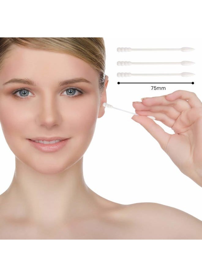 ZMBeautk - 200Pcs Cotton Swabs Double Tipped Cotton Buds Spiral Head Multipurpose Safe Highly Absorbent Hygienic Cleaning Sterile Sticks - Image 1