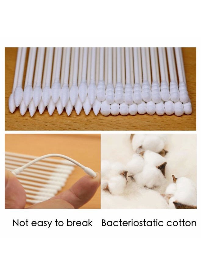 ZMBeautk - 200Pcs Cotton Swabs Double Tipped Cotton Buds Spiral Head Multipurpose Safe Highly Absorbent Hygienic Cleaning Sterile Sticks - Image 1
