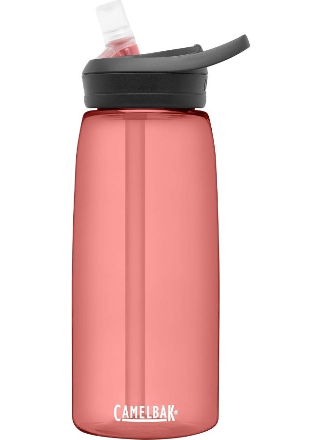 كاميلباك CamelBak eddy+ Water Bottle with Tritan Renew – Straw Top 32oz, Rose - Image 1