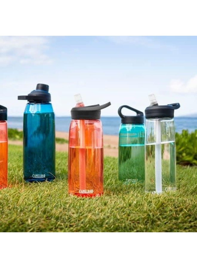 كاميلباك CamelBak eddy+ Water Bottle with Tritan Renew – Straw Top 32oz, Rose - Image 3