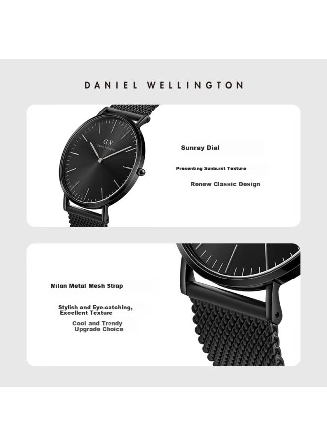 DANIEL WELLINGTON Danielwellington Dw Men's Watch, 40mm Steel Strap Quartz Watch, Simple European And American Style, Gift For Boyfriend, New Year Present, Dw630 - Image 3