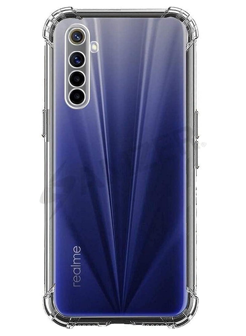 For Oppo Realme 6 / 6s King Kong Transparent Shockproof Ultra-Thin Protective 4 Corners Case - Clear