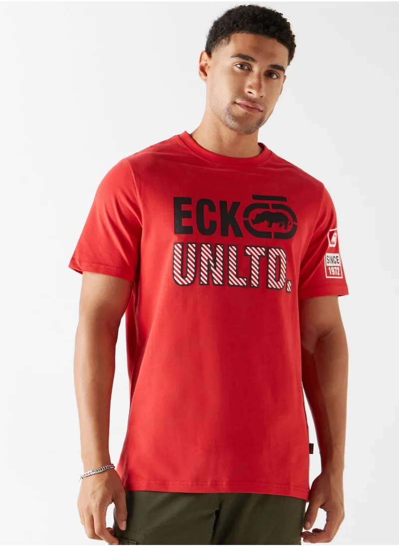 Ecko Unltd. Logo Print Crew Neck T-Shirt