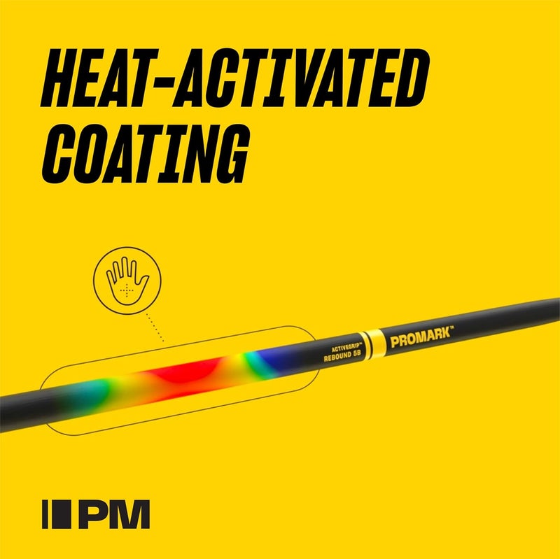 ProMark عصا الطبول برو مارك أنطون فيغ أكتيف جريب من خشب الهكوري - Image 3