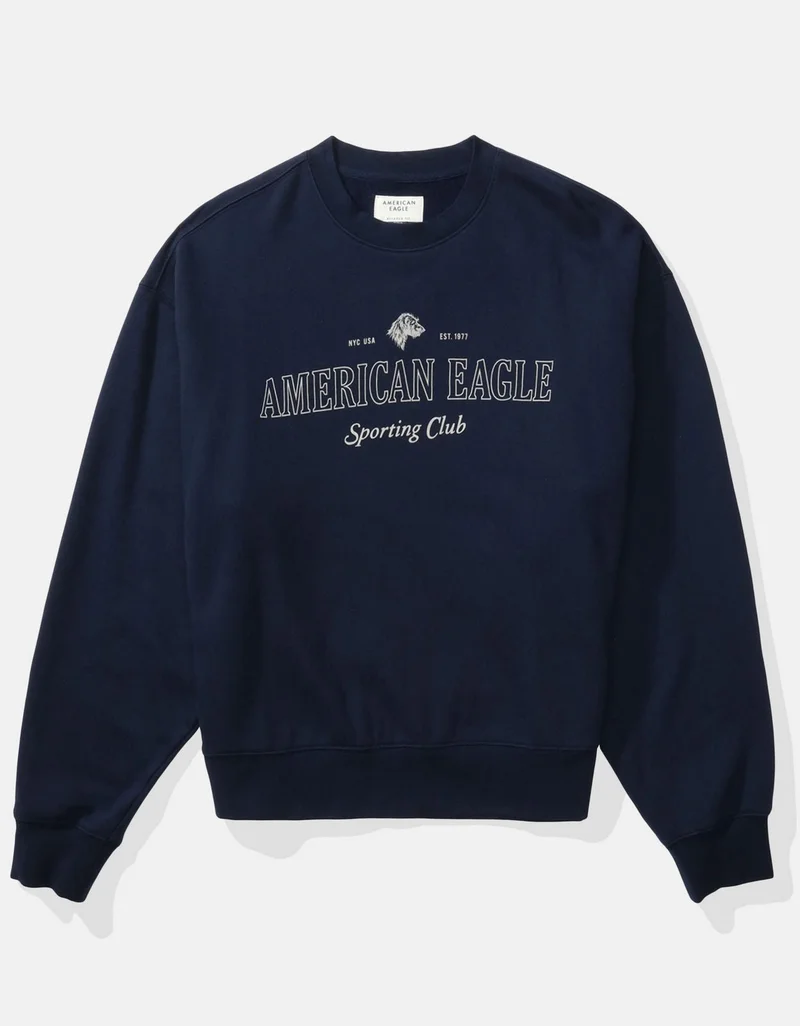 American Eagle  AE Graphic Crewneck Sweatshirt for Men | Best Price UAE
