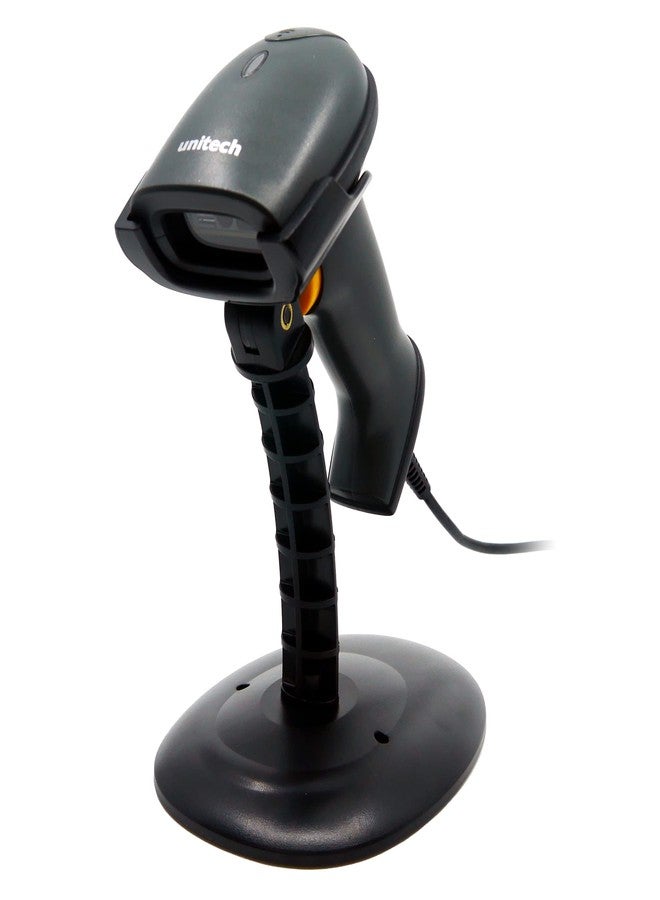 UNITECH America 2D Imager Barcode Scanner, USB Cable, Plug and Play, Gooseneck Stand/Cradle, Black, Read 3mil barcodes, PDF417, QR Code, Data Matrix, Aztec Code, IP54, 1.5M Drop, MS838-2UCB0S-SG - Image 2
