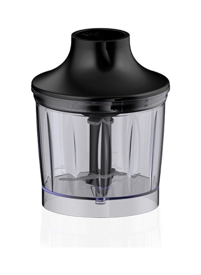 evvoli 6-In-1 Stainless Steel Stem Hand Blender With Food processor 2l, Whisk, Potato Masher, Beaker 600 ml and Chopper 1000 ml EVKA-HBL6B Black - Image 4