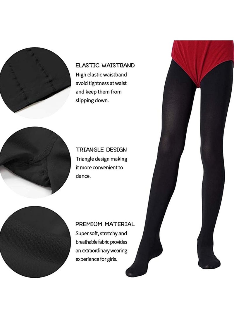 Girls' Ballet Dance Footed Tights for School Students (Toddler/ Kids)