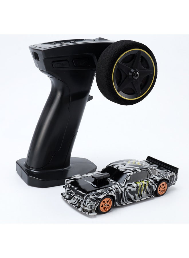 1:43 Full-scale Four-wheel Drive Drift Remote Control Car Charger Electric Mini Racing Children's Boy Toys-Color:4301 Black Wild Horse-Scale:1：43  - Image 2