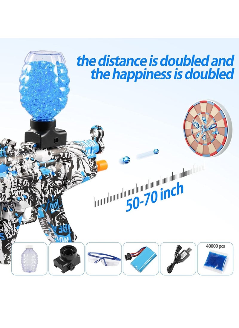 JOMILA - JOMILA Electric Gun Splatter Ball Gel Blaster with 45000 Water Beads with Foam Darts and Goggles Gel Ball Blaster Automatic is Eco Friendly Outdoor Activities Team Game for Kids - Image 1