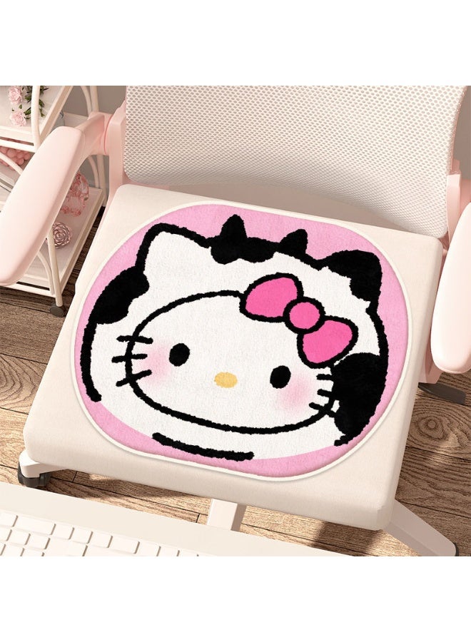 هالو كيتي مرحبا كيتي تحت عنوان أفخم الشتاء وسادة 35 * 40 سنتيمتر الترا لينة دافئ ورائعتين بشكل لا يصدق مثالية لإضافة الدفء والجاذبية لتجربة الجلوس المريحة الخاصة بك - Image 1