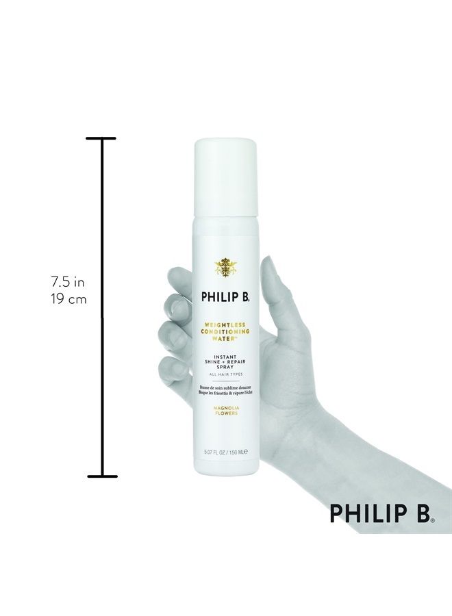 PHILIP B Weightless Conditioning Water, Magnolia Flower, 5.07 oz. (150 ml) | Adds Smoothness, Fullness and Shine - Image 2