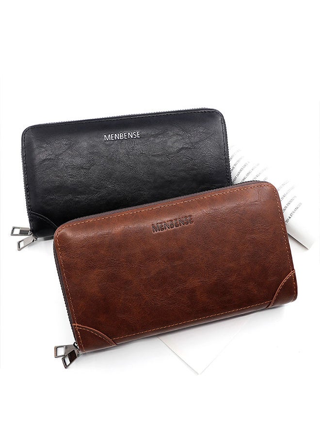 MenBense - Men's Wallet Long Wallet Card Bag Certificate Bag 20*11.5*5cm - Image 1