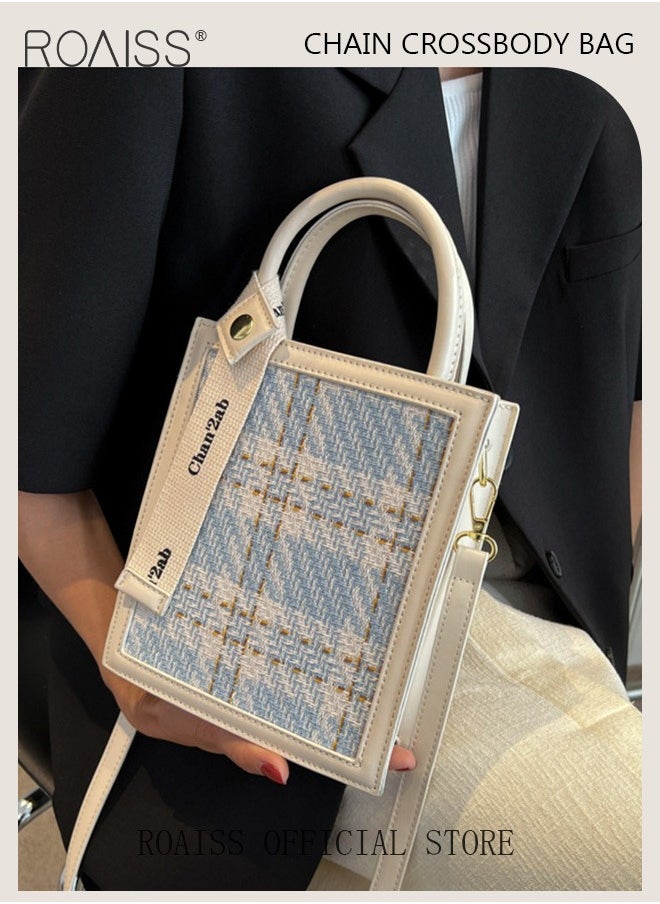roaiss - Women Woolen Mini Handbag Commuter Niche Crossbody Bag with Simple and Minimalist Design Chic Tote Bag for Everyday Use - Image 1