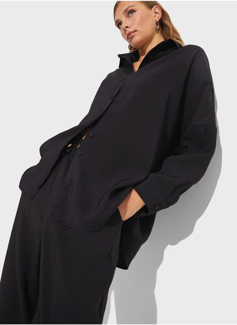 JUNE Button Down Shirt & Pants Set