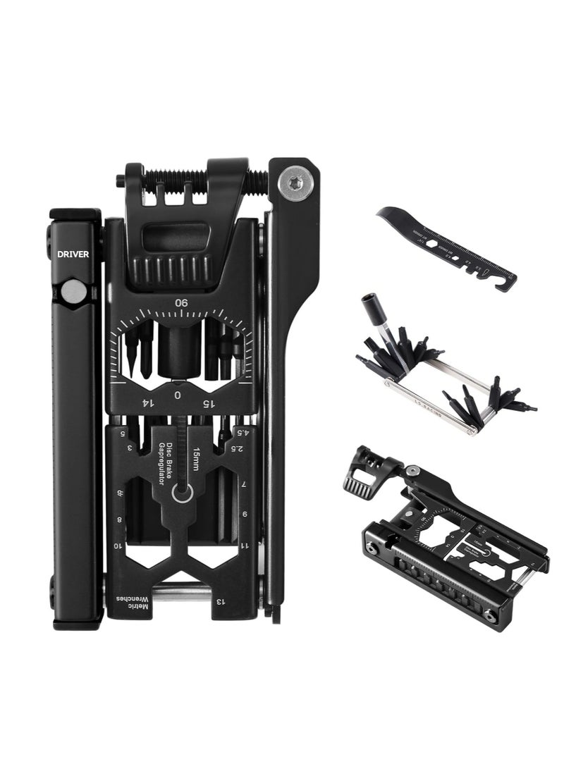Fanski Bike Multi Tool, 38-in-1 Bicycle Repair Tool Kit with Chain Levers, Hex Wrenches, Spoke Wrench, Splitter Tool, Crank Puller, Portable Repair Accessories Set for Road & Mountain Cycling - Image 1
