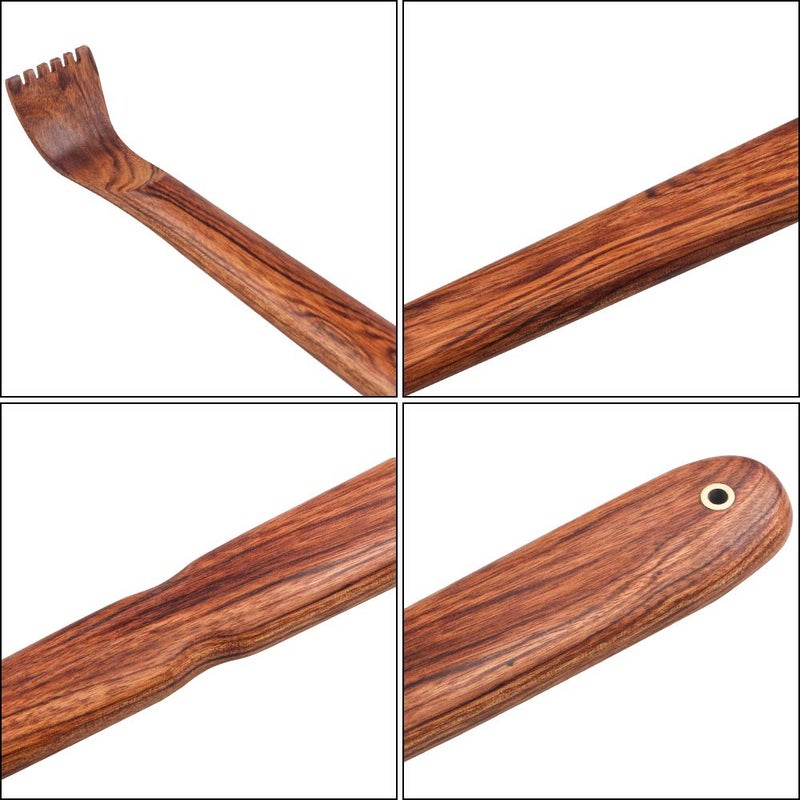 Tomorotec Back Scratcher, Thicken Extended Backscratchers for Women Men Adults, Wooden Back Scratcher Long Handle 17 inch - Image 2