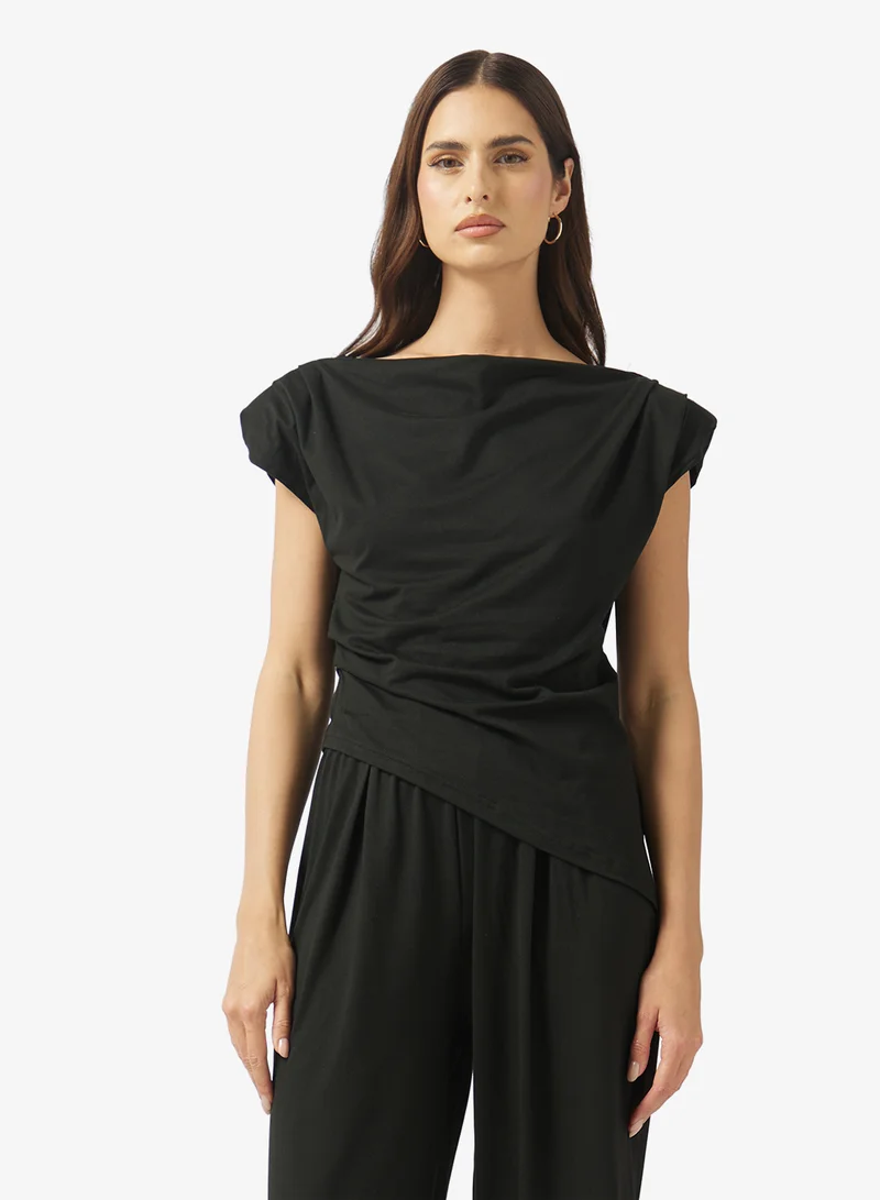 ELLA  Asymmeric Neck Top & Pant Set for Women | Best Price UAE
