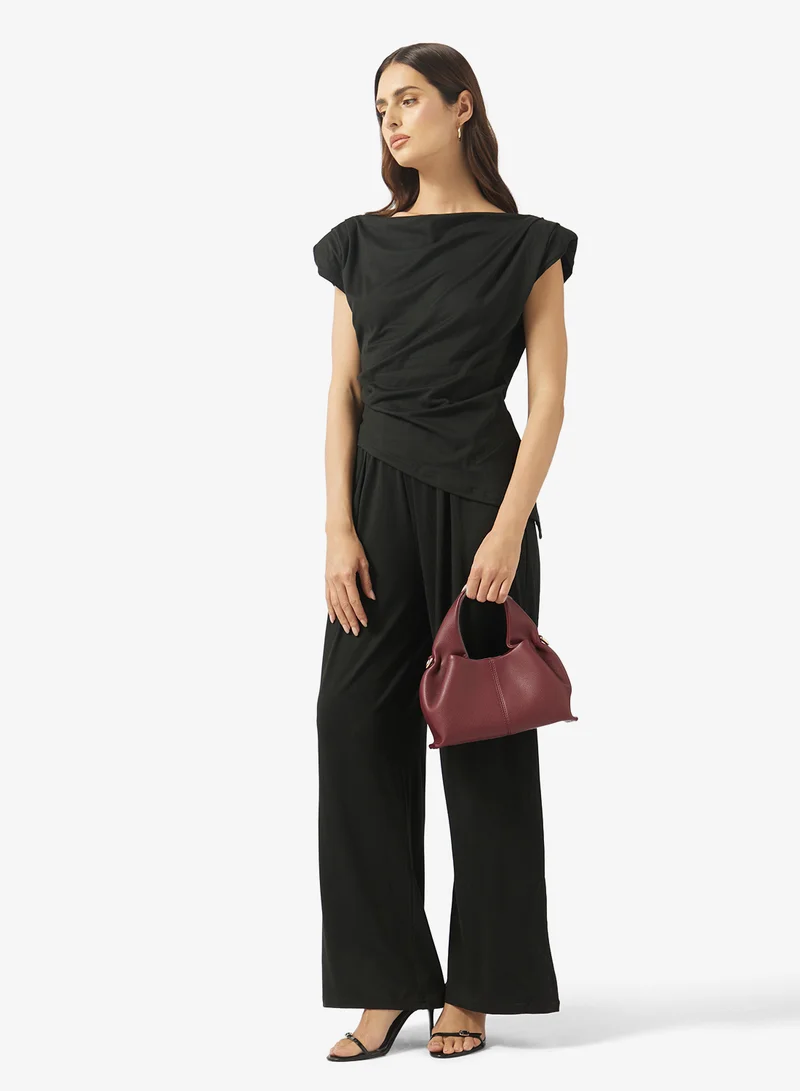 ELLA  Asymmeric Neck Top & Pant Set for Women | Best Price UAE
