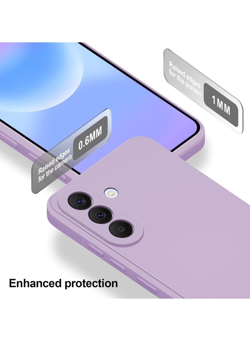 ICARLUS For Samsung Galaxy A37 5G Case Slim Liquid Silicone Protective Cover Purple - Image 3