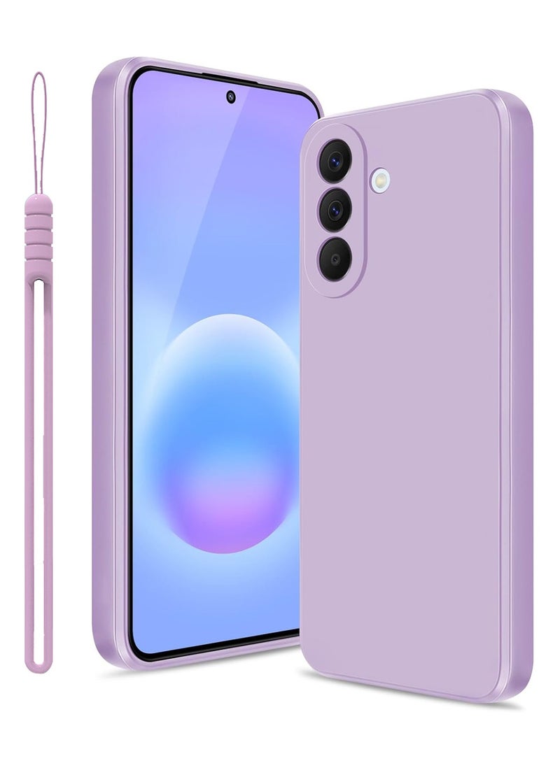 ICARLUS For Samsung Galaxy A37 5G Case Slim Liquid Silicone Protective Cover Purple - Image 1