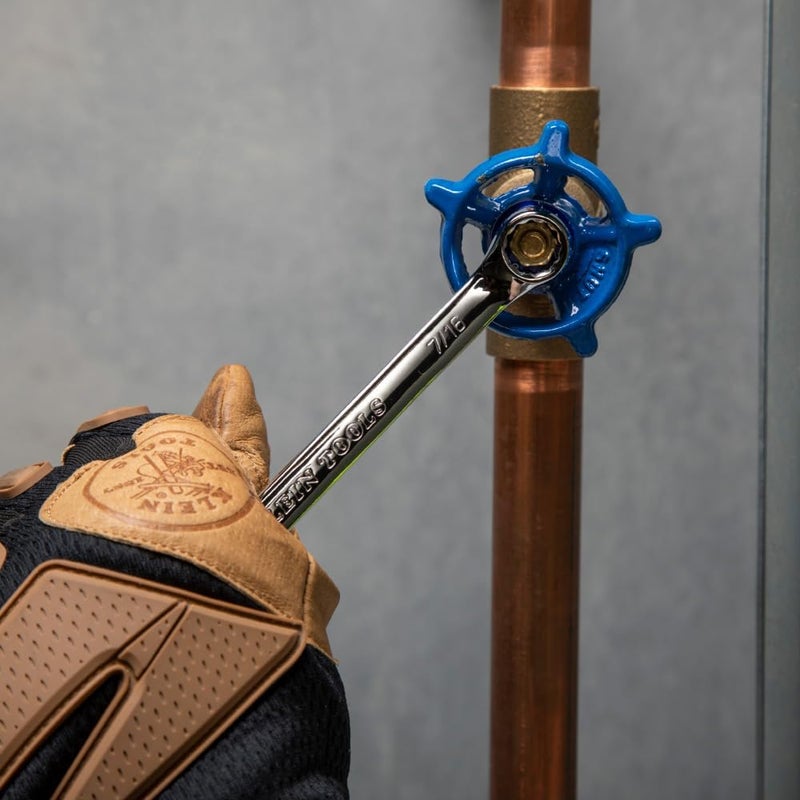 Klein Tools 68400 SAE 7-Piece Combination Wrench Set with Open End and Box End - Image 4