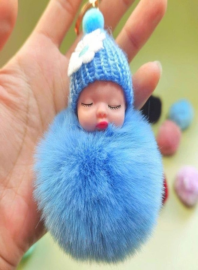 Generic 2 Pcs Sleeping Baby Doll Keychain Multicolor Doll Keychain - Image 4