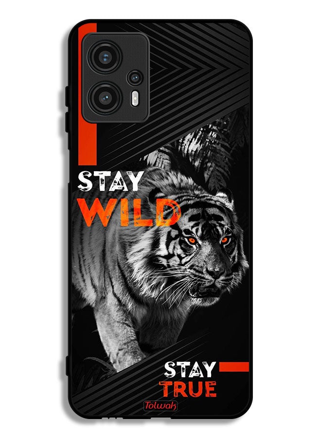 Tolwak Motorola Moto G13 Protective Case Cover Stay Wild Stay True  - Image 1