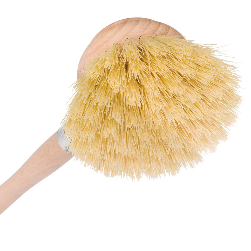 REDECKER Tampico Fiber Bristle 2-Inch All-Purpose Kitchen Dish Scrub Brush with Beechwood Handle - Bamboo Dish Brush Alternative for Pots, Pans, and Kitchen Utensils - Wood Dish Brush - Image 2