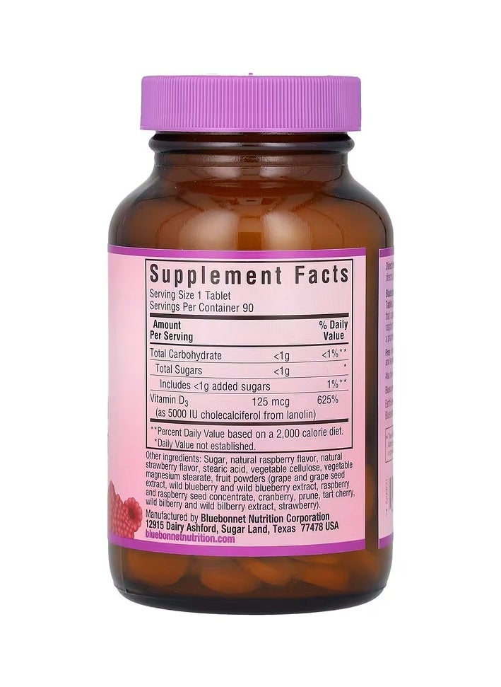 Vitamin D3 Raspberry 5,000 IU 125 mcg 90 Chewable Tablets - pzsku/Z5C918C540B6C89BD0CBCZ/45/_/1711666749/0d3b1c03-7531-4f42-ab29-45a53541f399