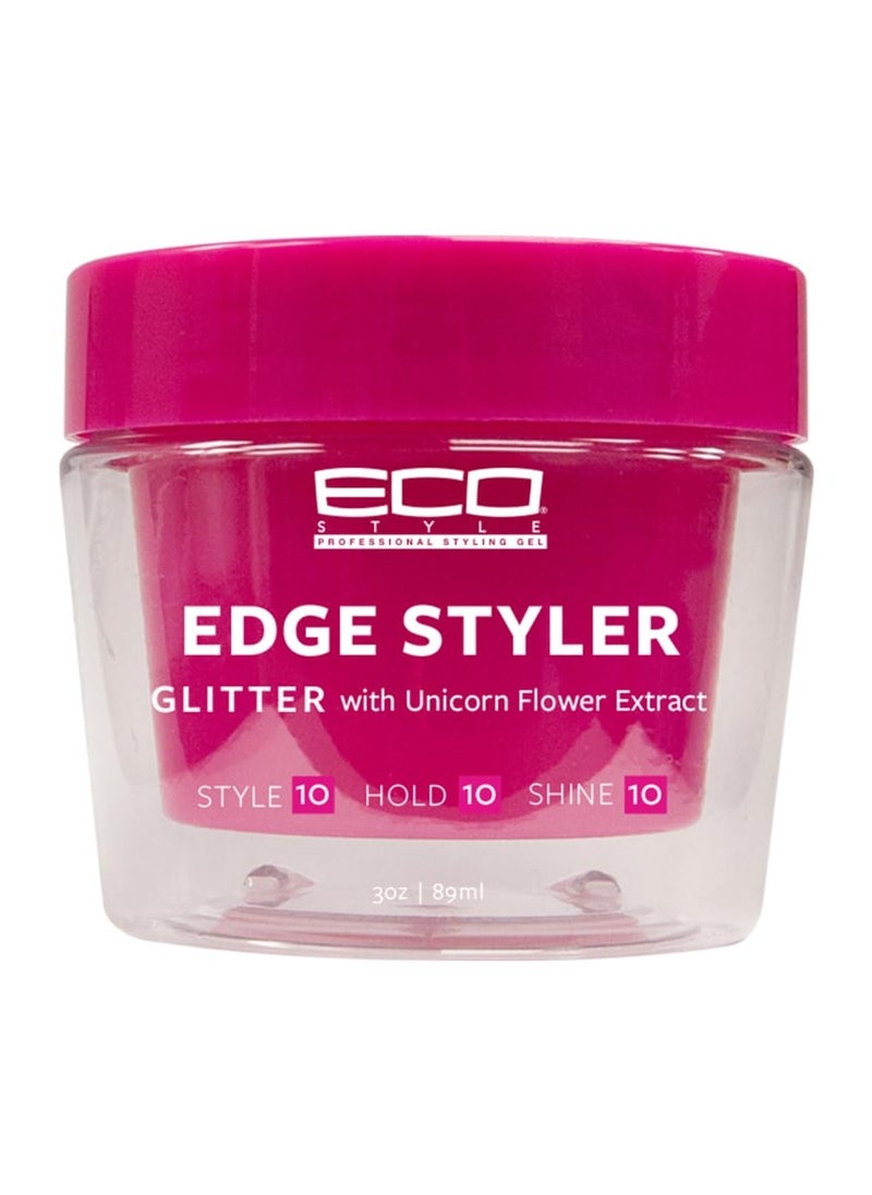ECO STYLER - Eco Styler Glitter Pomade Strong Hold Edge Styler Gel With Unicorn Flower Extract - 3 oz - Image 1