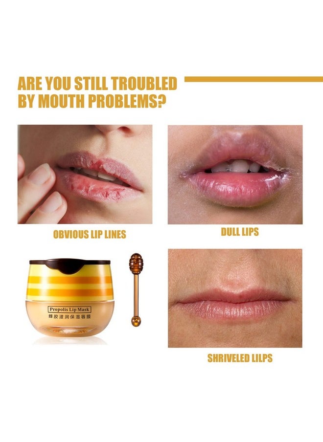 Axnzp 4 Pcs Lip Balm Honey Pot Honey Moisturizing Lip Mask Reduces Lip Linesprevention Dry And Cracked Lip Scrubs Exfoliator.  - Image 2