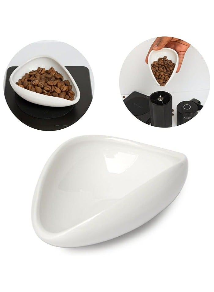 TLAXCA صينية وزن حبوب القهوة، صينية قهوة واحدة، وعاء تقديم الشاي بأوراق فضفاضة لحبوب القهوة للمطبخ وغرفة الطعام والمكتب والمنزل - Image 1