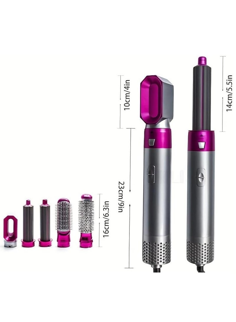 مكواة تجعيد 5 في 1، مجموعة عصا تجعيد مع فرشاة تجعيد و4 عصا تجعيد سيراميك قابلة للتبديل، تسخين فوري - Image 5