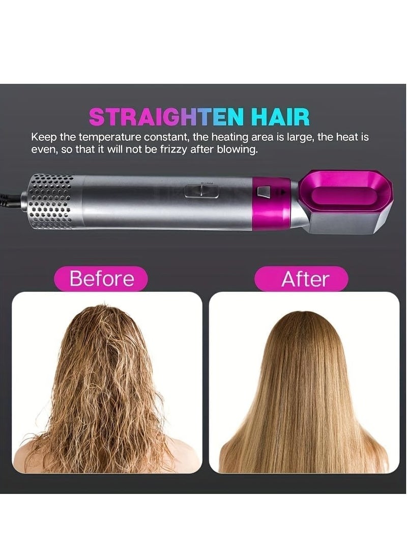 مكواة تجعيد 5 في 1، مجموعة عصا تجعيد مع فرشاة تجعيد و4 عصا تجعيد سيراميك قابلة للتبديل، تسخين فوري - Image 4