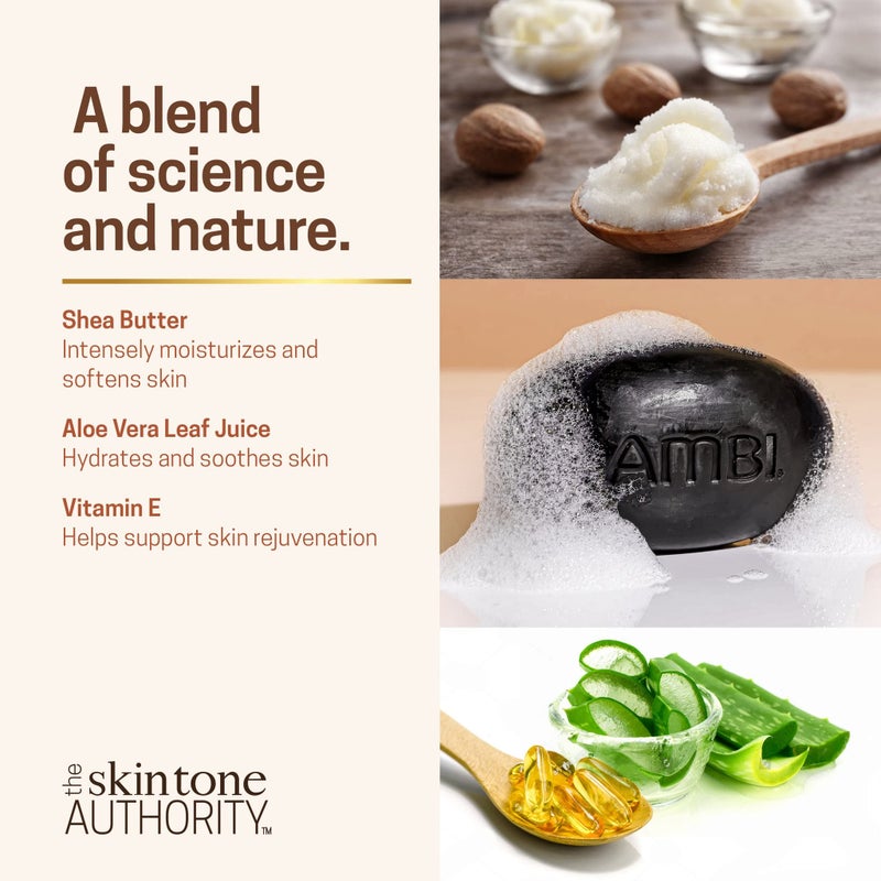 Ambi Skincare Black Soap with Shea Butter, 3.5 Oz (Pack of 2) - Image 5